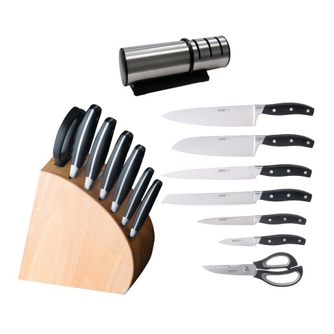 BergHOFF Essentials 8-Piece Stainless Steel Knife Concavo Block Set