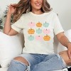 Simply Sage Market Women's Floral Pumpkins Chart Short Sleeve Graphic Tee - 2 of 3