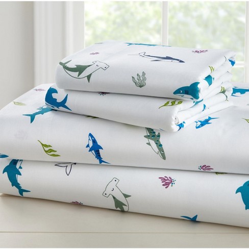 Wildkin Dinosaur Land 100% Cotton Fitted Crib Sheet Blue