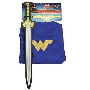 Rubies Girls Wonder Woman Halloween Cape and Sword Set - One Size