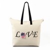 The Lakeside Collection Interchangeable Tote Bag Sets - Love 8 Pieces - 2 of 4
