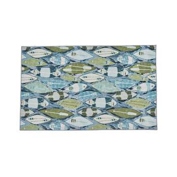 Park Designs Colorful Canoes Rug 24" X 38"