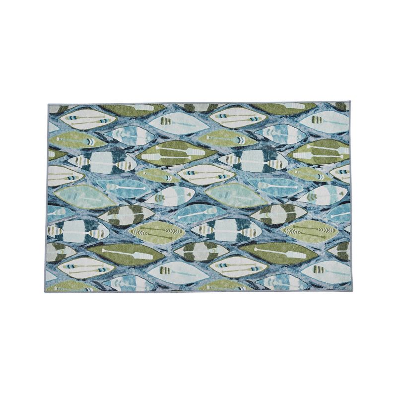 Park Designs Colorful Canoes Rug 24" X 38", 1 of 4