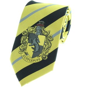Premium Harry Potter Tie Striped House Crest Necktie Neckwear Cosplay Costume Wizarding World - 1 of 3