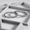 18k Gold Plated 25mm Hoop Earrings with Crystals for Women - 4 of 4