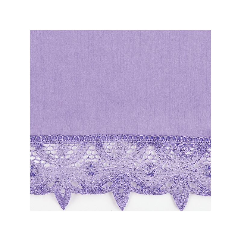Collections Etc Elegant Lace Trim Curtains, 4 of 5
