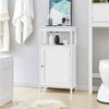 Yaheetech 4-Tier Bathroom Floor Cabinet for Bathroom Kitchen Hallway White - 2 of 4