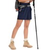 Womens 5" Inseam Hiking Shorts Zipper Multi-Pocket Cargo High-Rise Hiking Shorts Elastic Multifunctional Waist - 4 of 4