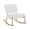 FONTOI Ushioned Chair with Backrest and Metal Legs, Rocking Chair, Side Chair for Living Room, Bedroom - 4 of 4