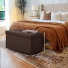 30" Storage Ottoman Bench, Ottoman with Storage, Ottoman Bench, Hold up to 660lb for Living Room - 4 of 4