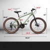 VisioGear Bicycles, 24 Inch Mountain Bike for Adults, Commute Bicycle for Men and Women, Green, 65.5"*24.5"*37" - 2 of 4