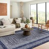 Indoor Modern Bordered Solid Color Area Rugs for Bedroom Living Room Easy Care Washable Soft Low Pile Non Slip Foldable Carpet - 4 of 4