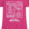 Girls' - Avatar: The Last Airbender - Four Elements Inverse Fitted Short Sleeve Graphic T-Shirt - image 2 of 4