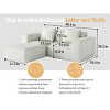 Modular Convertible Sofa Bed, Oversized Sofa Set, Free Configuration Sectional Couch for Living Room or Guest Space-Maison Boucle - 4 of 4