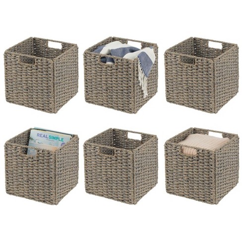Woven Storage Baskets Lids, Storages Organization Baskets
