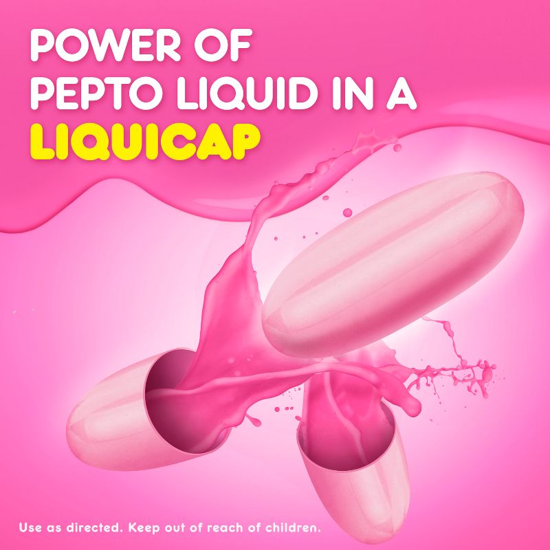 Pepto-Bismol 5 Symptom Stomach Relief - Liquicaps, 5 of 14