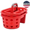 DOMETOUR 2-Pack Shower Caddy Basket Plastic Bath Caddy Organizer, with Handle for College Dorm Bathroom - 2 of 4