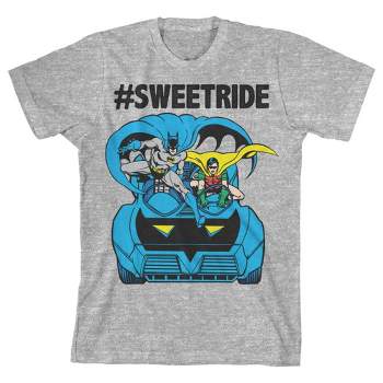 Batman #SweetRide Youth Athletic Heather Graphic Tee