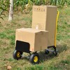 Vynxaria Hand Truck Dual Purpose 2 Wheel Dolly Cart and 4 Wheel Push Cart with Swivel Wheels 330 Lbs Capacity Heavy Duty Platform Cart - 3 of 4