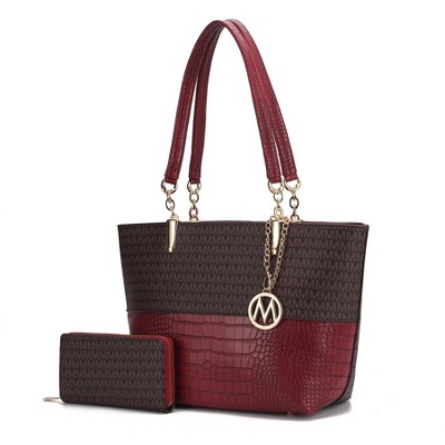 MKF Collection Sasha Tote Women’s Vegan Leather Spacious Interior Handbag by Mia K