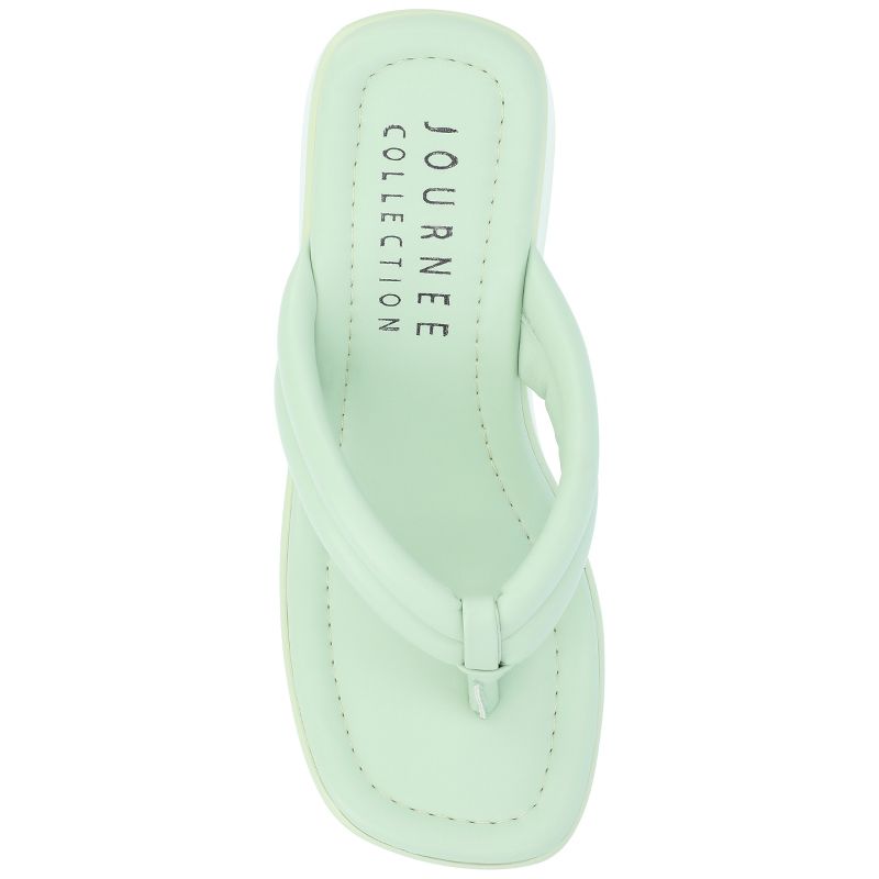 Journee Collection Womens Shareene Tru Comfort Foam Slip On Platform Wedge Sandals, 5 of 11