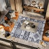 Sura Modern Kilim Geometric Area Rug - JONATHAN Y - 4 of 4