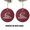 Elon University Phoenix Logo Porcelain Holiday Christmas Tree Ornament - 2 of 4