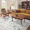 Modern Insect Floral Area Rug Non Slip Stain Resistant Low Pile Floor Cover Machine Washable Ultra Thin&Soft Indoor Mat - 4 of 4