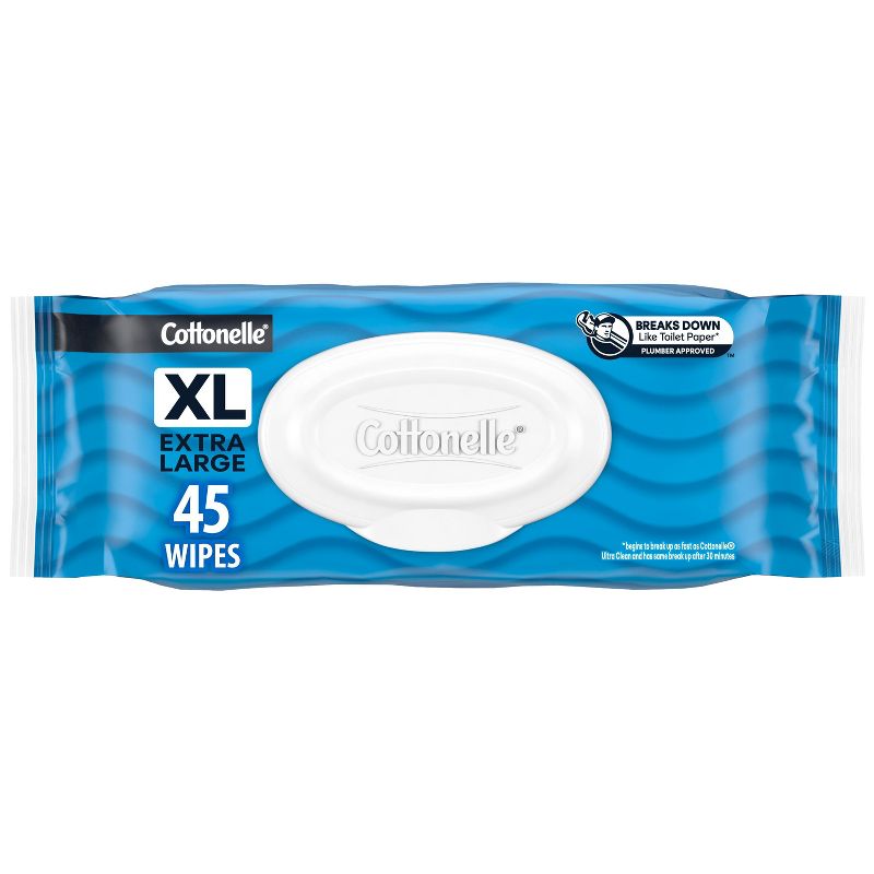 Cottonelle Freshcare Disposable Personal Wipes - 45ct, 1 of 10