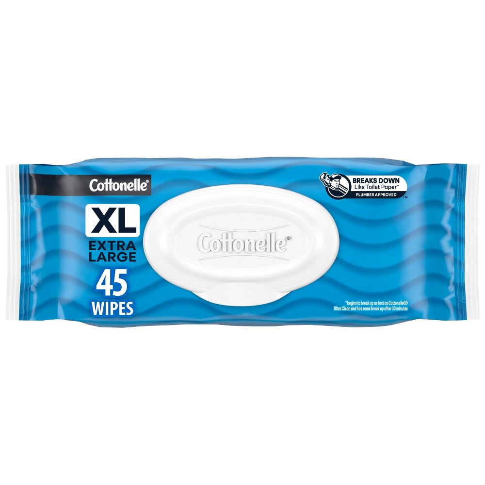 case pack of 8, Cottonelle Freshcare Disposable Personal Wipes - 45ct