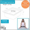 BIRDROCK HOME Stainless Steel Steam Table Pans, 1/2-Size, 6.5 qt, 24 Gauge Steel, 4" Depth, Meal Prep, Cooking & Food Storage (6 Pack) - 3 of 4