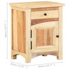 vidaXL Bedside Cabinet 15.7"x11.8"x19.7" Solid Reclaimed Wood - 4 of 4