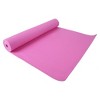 Fitvids 1/4” High Density Thick Non Slip Workout Yoga Mat and Carry Strap, Pink - 3 of 4