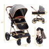 Whizmax 2-in-1 Convertible Baby Stroller with Bassinet Mode - Foldable Infant Stroller to Explore More- Toddler Stroller with Reversible Stroller Seat - 2 of 4
