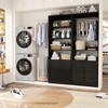 Aheaplus 49" - 128" Wooden Wardrobe System with Adjustable Shelves and Drawers - 2 of 4