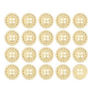 Unique Bargains Wooden DIY Craft Clothing 4 Holes Sewing Buttons 100 Pcs - 1 of 4