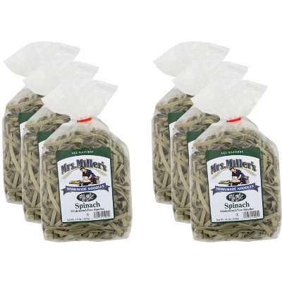 Mrs. Millers Pasta Spinach - Pack of 6 - 14 oz