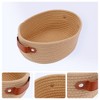 REGALWOVEN Odorless Cotton Rope Handcrafted Compact Multiple Use Open Storage Bins 3 Pcs - 2 of 4