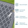 Reversible Rug, Waterproof Geometric Mat for Patio, Deck & Picnics - 3 of 4