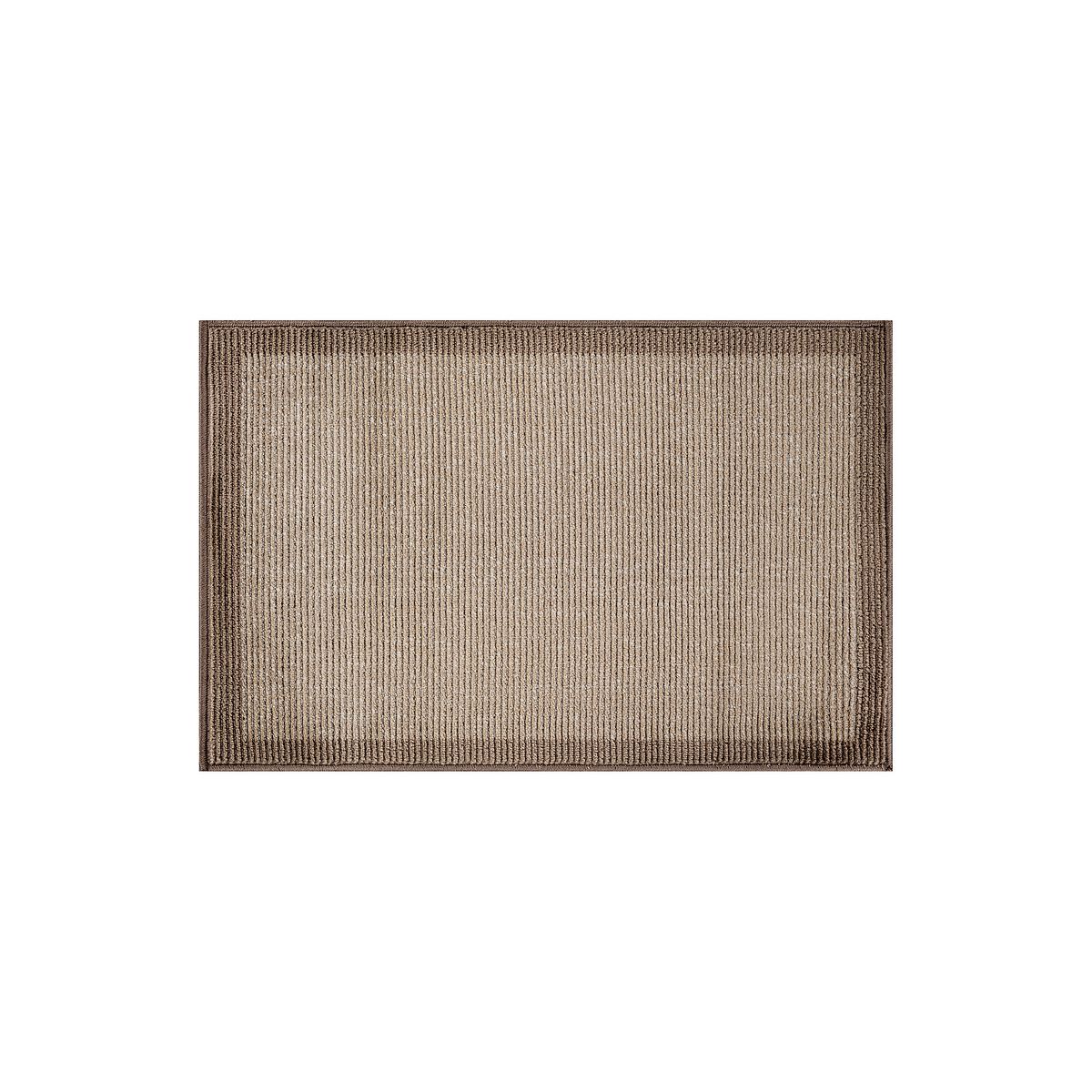 World Rug Gallery Modern Geometric Stripe Bordered Area Rug for Living Room, Bedroom, or Entryway – Low Pile Indoor Rug