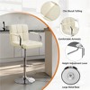 Yaheetech 2pcs Swivel Adjustable Bar Stools with Large Steel Pedestal Base for Bar Counter - 4 of 4