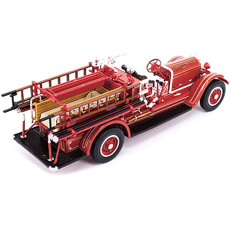 1924 Stutz Model C Fire Engine Red 1/43 Diecast Model by Road Signature, 3 of 4