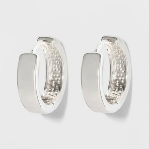 Medium Huggie Earrings - A New Day Silver, Women