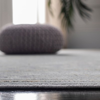 Heirloom Gray Hand-Knotted Viscose Blend Area Rug - 3'3" x 5'7"