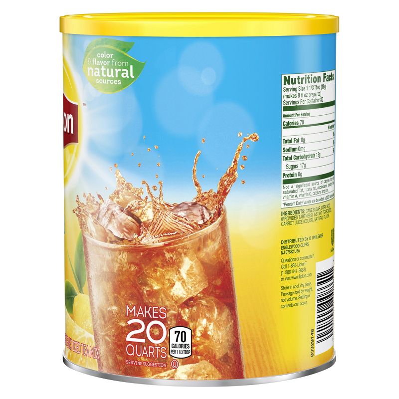 Lipton Lemon Sweetened Iced Tea Mix - 50.3oz, 5 of 7