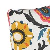 Tulum Square Throw Pillow - Skyline Furniture: Contemporary Floral Cotton, Indoor with Removable Cover - 3 of 4