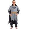Batman Boy's Costume Union Suit One Piece Pajama With Mask Hood and Cape For Kids - 2 of 4