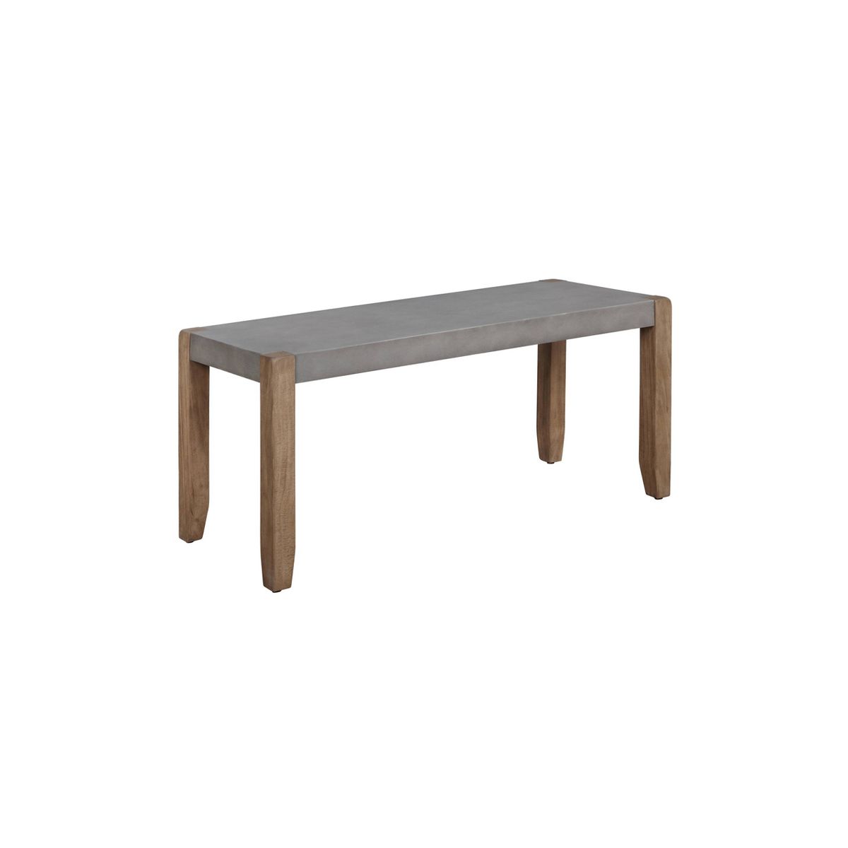 40" Davenport Coat Hook and Faux Concrete Bench Set Light Amber - Alaterre Furniture: Rustic Industrial, 5 Double Hooks - thumbnail 4