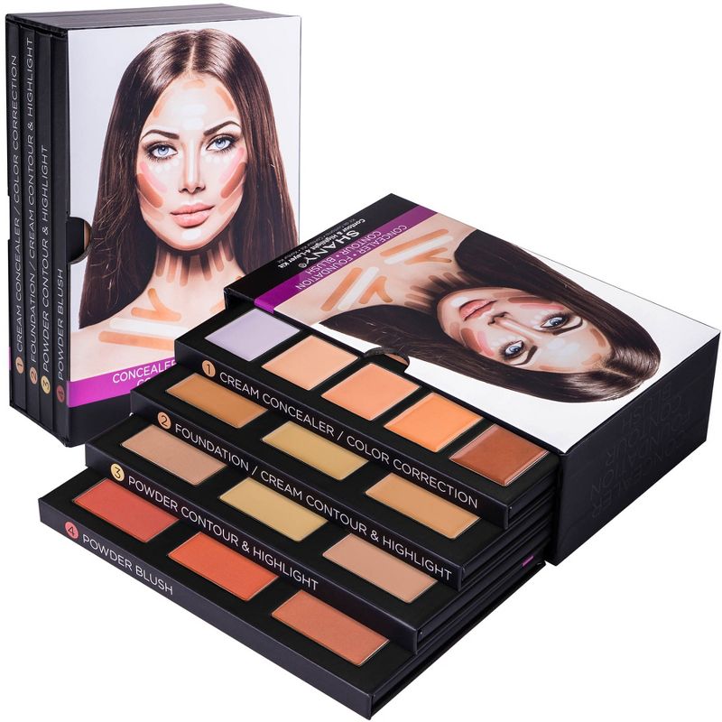 SHANY 4-Layer Contour and Highlight Makeup Kit  - 4 pieces, 1 of 10