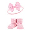 Hudson Baby Infant Girls Headband and Socks Giftset, Tie-Dye, One Size - 4 of 4
